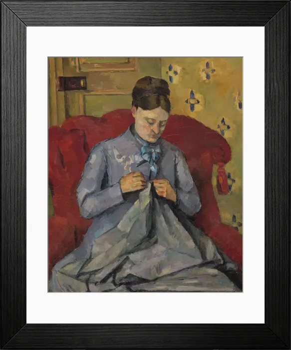 Framed Print : Portrait of the Artist's Wife, 1877. Creator: Paul Cezanne Framed Print : Portrait of the Artist's Wife, 1877. Creator: Paul Cezanne