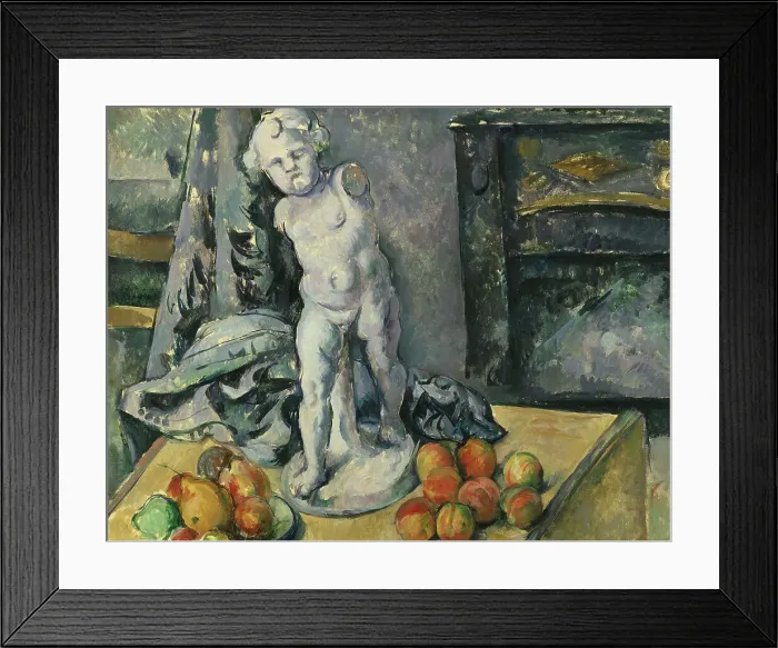 Framed Print : Still Life with Statuette, 1890s. Creator: Paul Cezanne Framed Print : Still Life with Statuette, 1890s. Creator: Paul Cezanne