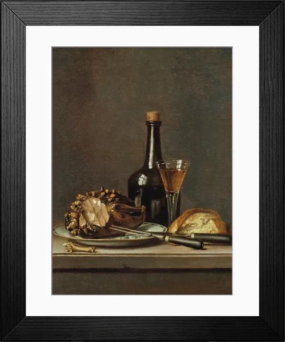 Framed Print : Still Life, mid-18th-early 19th century. Creator: Per Hillestrom