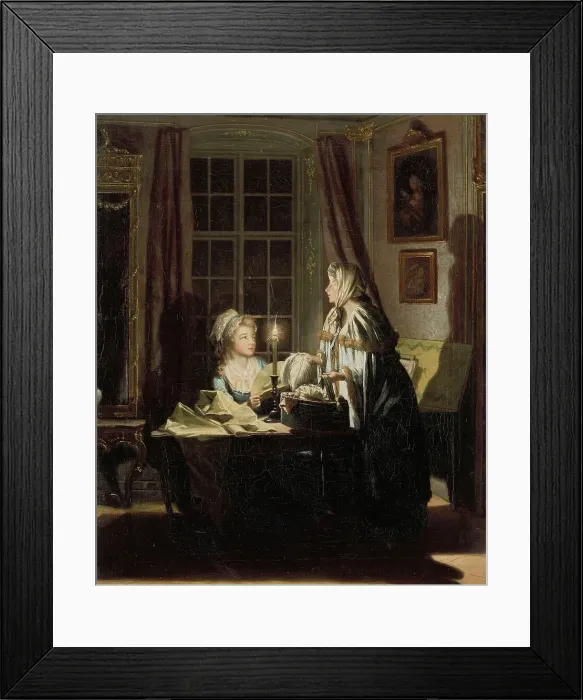 Framed Print : The Milliner, late 18th-early 19th century. Creator: Per Hillestrom Framed Print : The Milliner, late 18th-early 19th century. Creator: Per Hillestrom