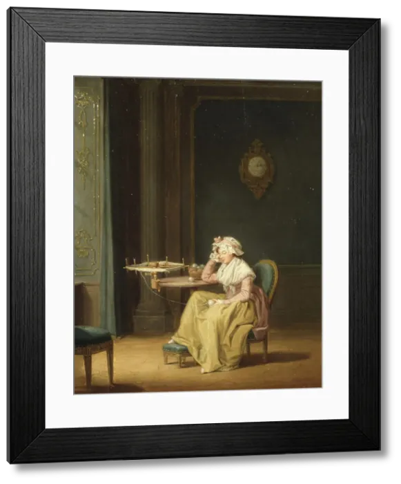 Framed Print : The Wool Winder, mid-18th-early 19th century. Creator: Per Hillestrom Framed Print : The Wool Winder, mid-18th-early 19th century. Creator: Per Hillestrom