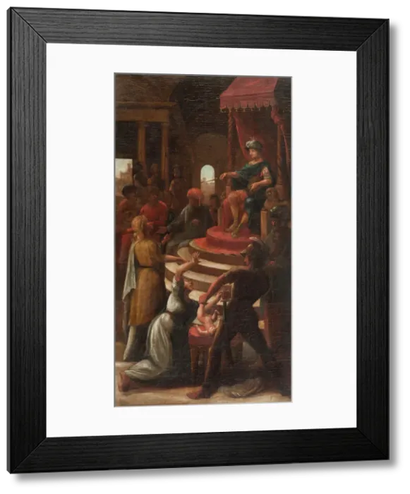 Framed Print : Judgement of Solomon. Creator: Pehr Hörberg Framed Print : Judgement of Solomon. Creator: Pehr Hörberg