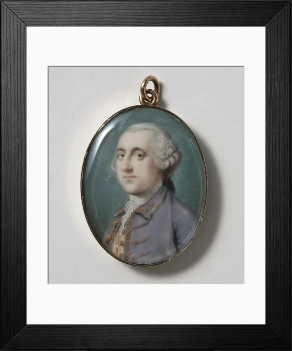 Framed Print : Unknown man, 1755. Creator: Penelope Carwardine Framed Print : Unknown man, 1755. Creator: Penelope Carwardine