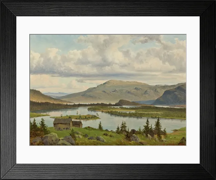 Framed Print : Saggat Swamp Kvikkjokk, 1861. Creator: Per Daniel Holm Framed Print : Saggat Swamp Kvikkjokk, 1861. Creator: Per Daniel Holm