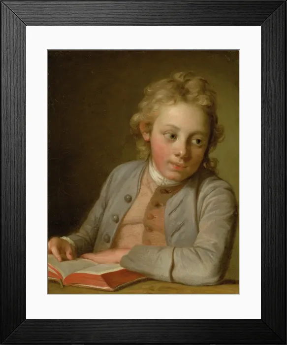 Framed Print : Portrait of a Boy, 1762. Creator: Per Krafft the Elder