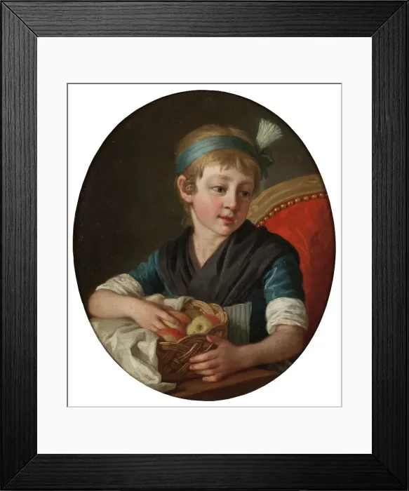 Framed Print : The Artist's Daughter Wilhelmina, 1783. Creator: Per Krafft the Elder Framed Print : The Artist's Daughter Wilhelmina, 1783. Creator: Per Krafft the Elder