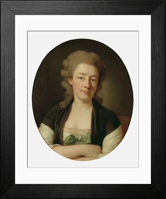 Framed Print : The Artist's Wife Maria Wilhelmina, 18th century. Creator: Per Krafft the Elder Framed Print : The Artist's Wife Maria Wilhelmina, 18th century. Creator: Per Krafft the Elder