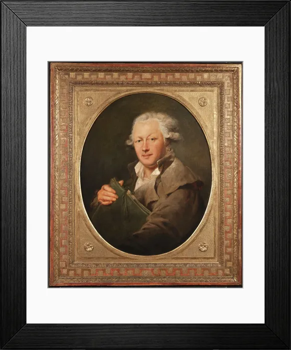 Framed Print : Self portrait, c1780 Creator: Peter Adolf Hall Framed Print : Self portrait, c1780 Creator: Peter Adolf Hall