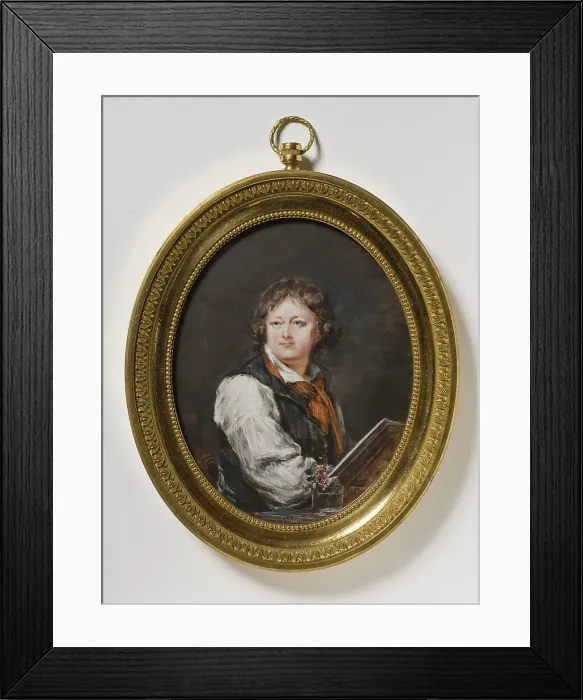 Framed Print : Self portrait, c1770. Creator: Peter Adolf Hall Framed Print : Self portrait, c1770. Creator: Peter Adolf Hall
