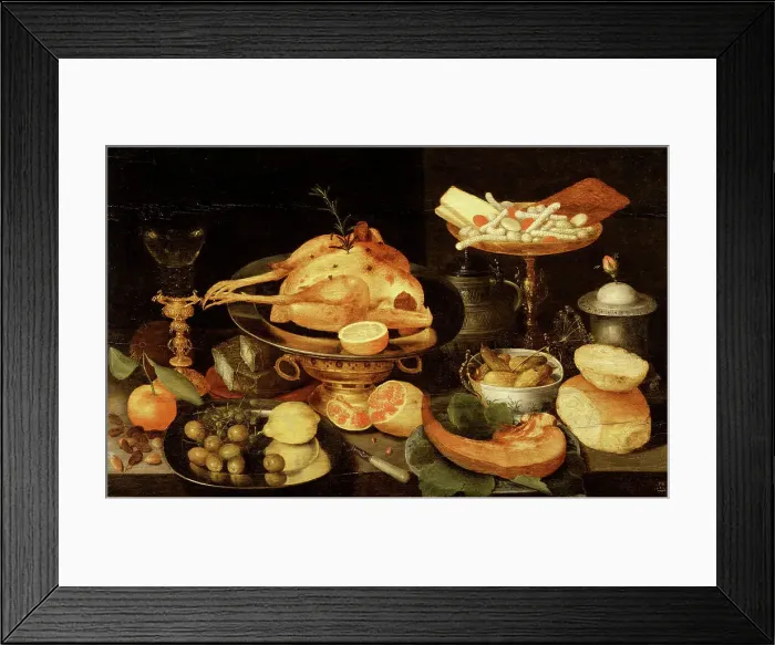 Framed Print : Still Life with a Meal. Creator: Peter Binoit Framed Print : Still Life with a Meal. Creator: Peter Binoit