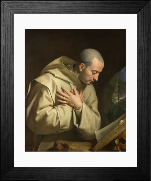 Framed Print : Saint Bruno, c.1655. Creator: Philippe de Champaigne Framed Print : Saint Bruno, c.1655. Creator: Philippe de Champaigne