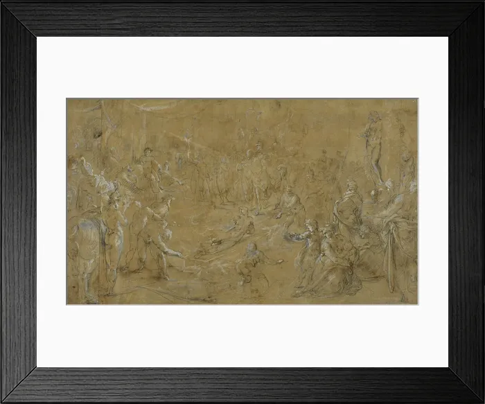 Framed Print : he Martyrdom of St Lawrence. Creator: Pieter Cornelisz. van Rijck Framed Print : he Martyrdom of St Lawrence. Creator: Pieter Cornelisz. van Rijck