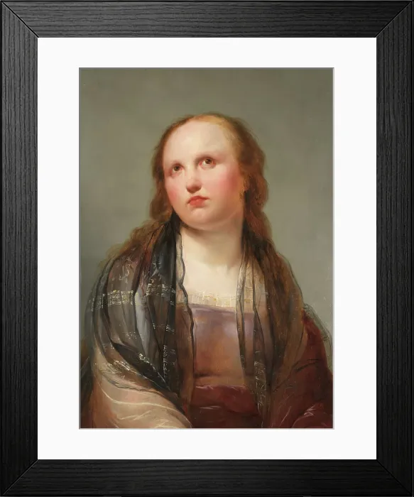 Framed Print : Portrait of a young woman, 1656. Creator: Pieter de Grebber Framed Print : Portrait of a young woman, 1656. Creator: Pieter de Grebber