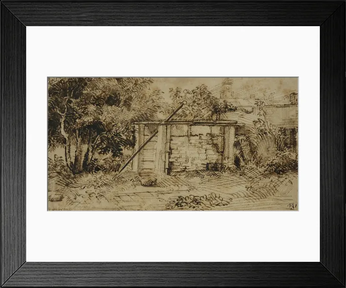 Framed Print : Trees and buildings. Creator: Pieter de With Framed Print : Trees and buildings. Creator: Pieter de With