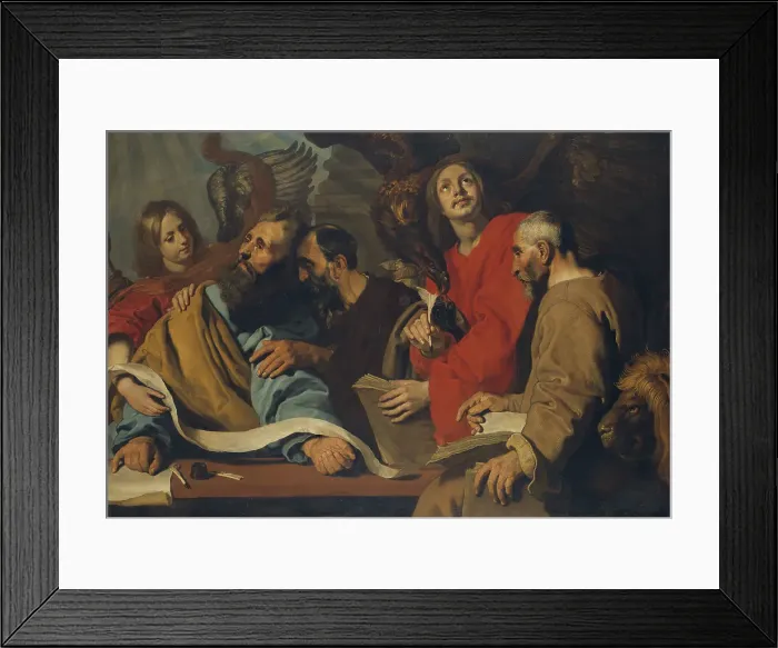 Framed Print : The Four Evangelists, from c.1616 until 1624. Creator: Pieter Soutman Framed Print : The Four Evangelists, from c.1616 until 1624. Creator: Pieter Soutman