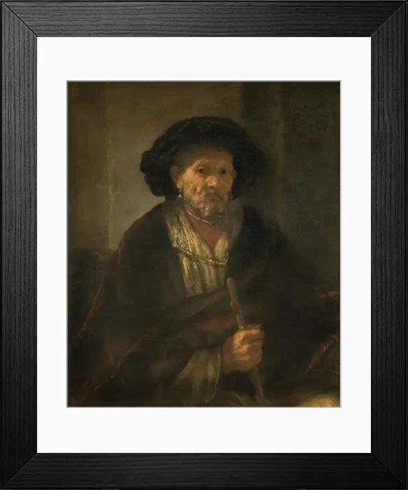 Framed Print : Portrait of an Old Man, 1655. Creator: Rembrandt Harmensz van Rijn Framed Print : Portrait of an Old Man, 1655. Creator: Rembrandt Harmensz van Rijn