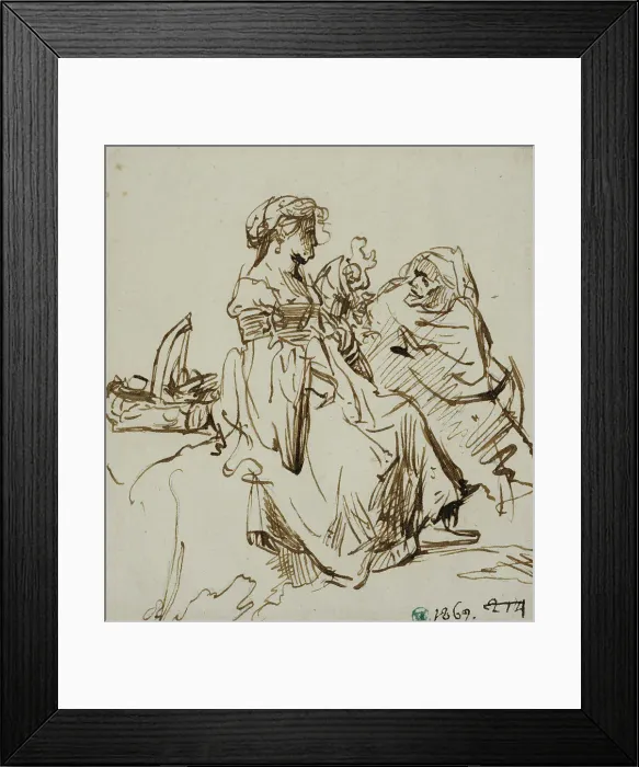 Framed Print : Vertumnus and Pomona. Creator: Rembrandt Harmensz van Rijn Framed Print : Vertumnus and Pomona. Creator: Rembrandt Harmensz van Rijn