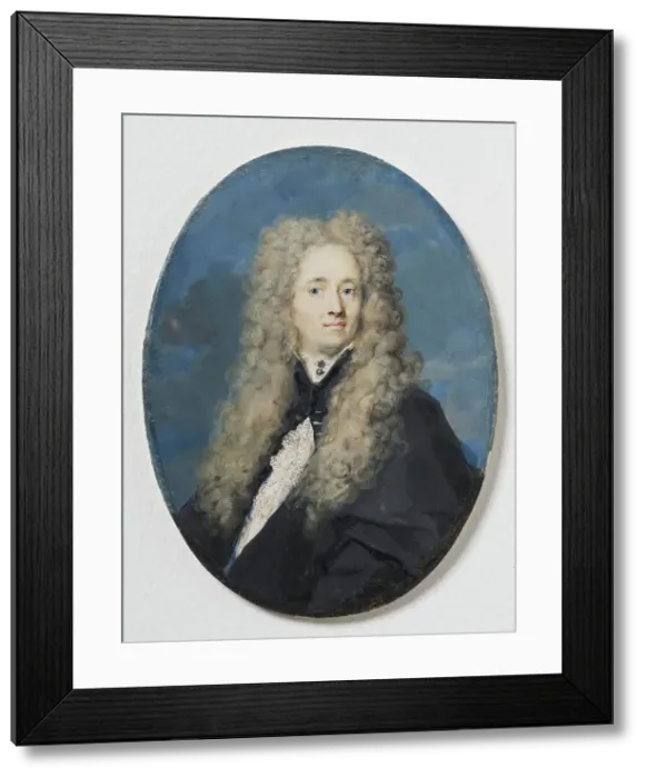 Framed Print : Portrait of an unknown man, before 1757. Creator: Rosalba Giovanna Carriera Framed Print : Portrait of an unknown man, before 1757. Creator: Rosalba Giovanna Carriera