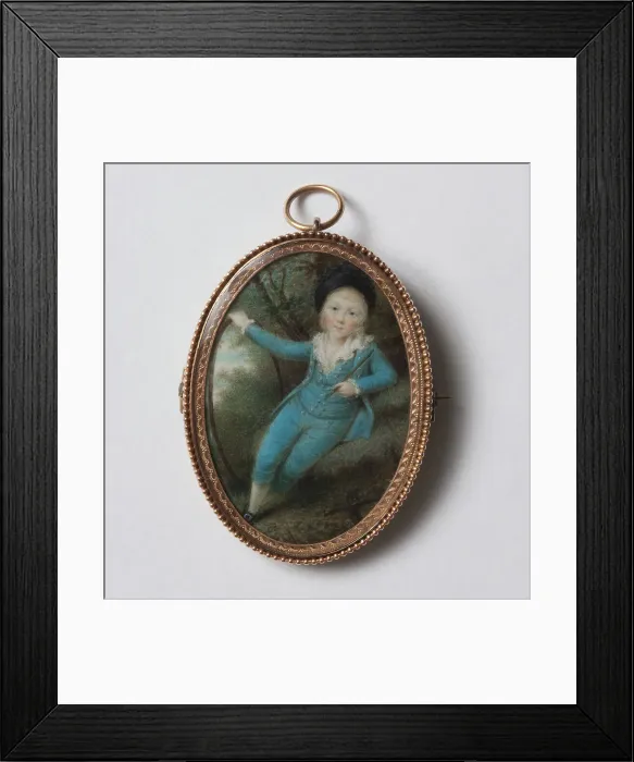 Framed Print : Unknown boy, 1782. Creator: Samuel Shelley Framed Print : Unknown boy, 1782. Creator: Samuel Shelley