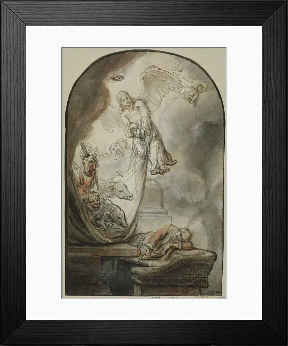 Framed Print : Petri's vision in Caesarea. Creator: Samuel van Hoogstraten Framed Print : Petri's vision in Caesarea. Creator: Samuel van Hoogstraten