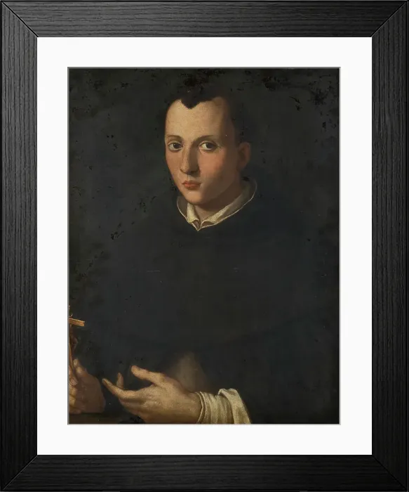 Framed Print : Portrait of a Man, 17th century. Creator: School of Alessandro Allori Framed Print : Portrait of a Man, 17th century. Creator: School of Alessandro Allori