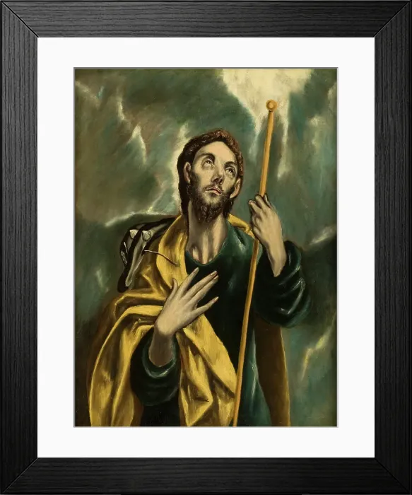 Framed Print : St James the Greater as a Pilgrim. Creator: School of El Greco Framed Print : St James the Greater as a Pilgrim. Creator: School of El Greco