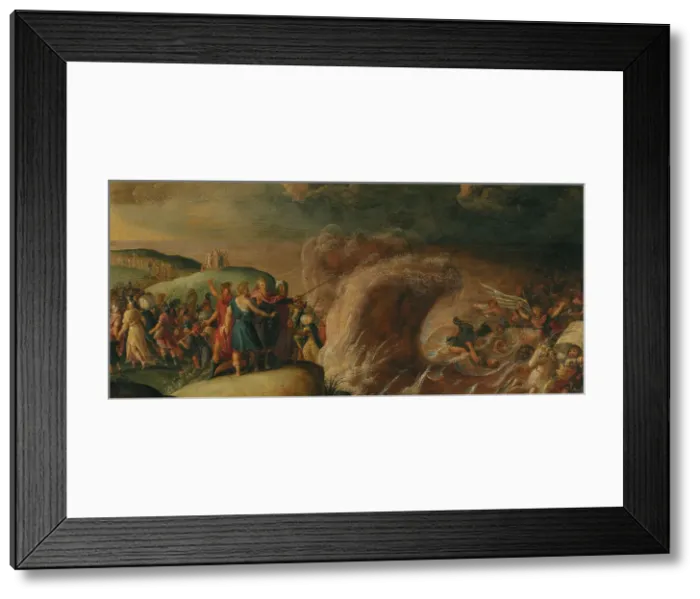 Framed Print : The Crossing of the Red Sea. Creator: School of Frans Francken the Younger Framed Print : The Crossing of the Red Sea. Creator: School of Frans Francken the Younger