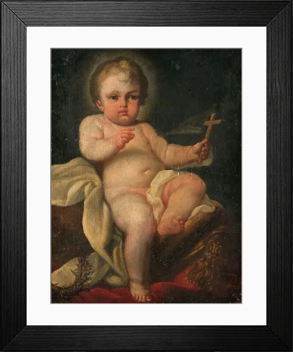 Framed Print : The Christ Child Holding a Cross, early-mid 18th century. Creator: Sebastiano Conca Framed Print : The Christ Child Holding a Cross, early-mid 18th century. Creator: Sebastiano Conca