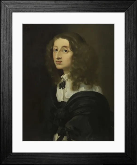 Framed Print : Queen Christina, c1640. Creator: Sébastien Bourdon Framed Print : Queen Christina, c1640. Creator: Sébastien Bourdon