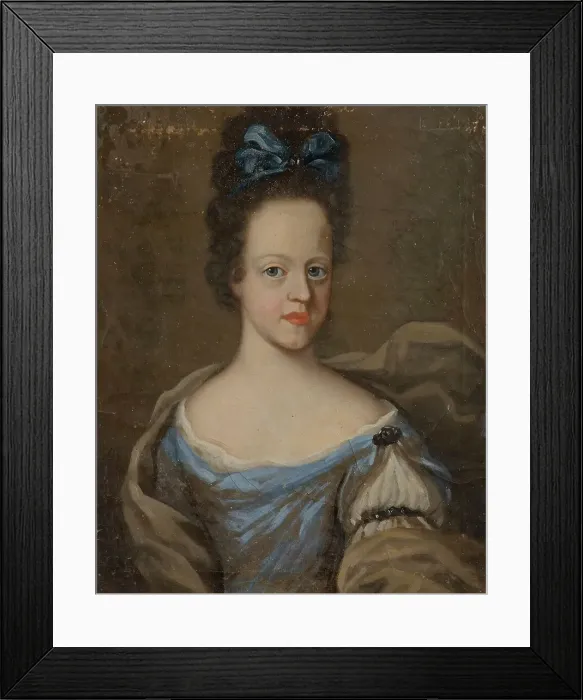 Framed Print : Unknown woman, probably Maria Elisabet, 1678-1755, c18th century. Creator: Anon Framed Print : Unknown woman, probably Maria Elisabet, 1678-1755, c18th century. Creator: Anon