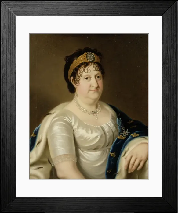 Framed Print : Sofia Albertina, 1753-1829, Princess of Sweden, c1790. Creator: Anon Framed Print : Sofia Albertina, 1753-1829, Princess of Sweden, c1790. Creator: Anon