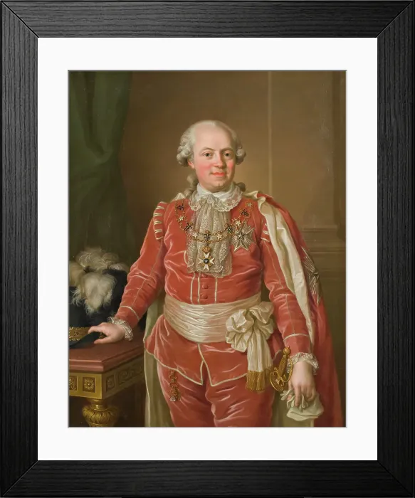 Framed Print : Samuel of Ugglas (1750-1812), count, governor, president of the chamber... c1780. Creator: Ulrika Fredrika Pasch Framed Print : Samuel of Ugglas (1750-1812), count, governor, president of the chamber... c1780. Creator: Ulrika Fredrika Pasch