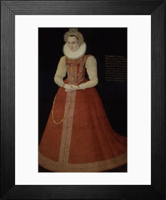 Framed Print : Sofia, 1547-1611, Princess of Sweden Duchess of Saxony-Lau, c16th century. Creator: Anon Framed Print : Sofia, 1547-1611, Princess of Sweden Duchess of Saxony-Lau, c16th century. Creator: Anon