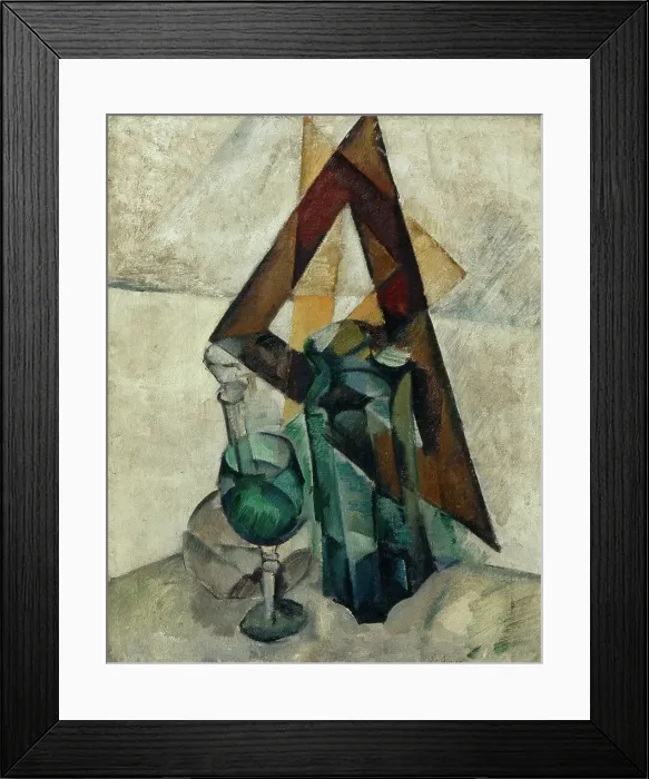 Framed Print : Still Life with Carafe, 1918. Creator: Osmiorkin, Alexander Alexandrovich (1892-1953) Framed Print : Still Life with Carafe, 1918. Creator: Osmiorkin, Alexander Alexandrovich (1892-1953)