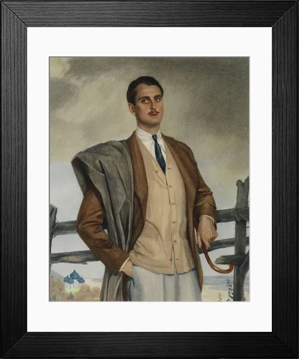Framed Print : Portrait of Prince Sergei Platonovich Obolensky (1890-1978), 1929. Creator: Sorin, Saveli Abramovich (1878-1953) Framed Print : Portrait of Prince Sergei Platonovich Obolensky (1890-1978), 1929. Creator: Sorin, Saveli Abramovich (1878-1953)