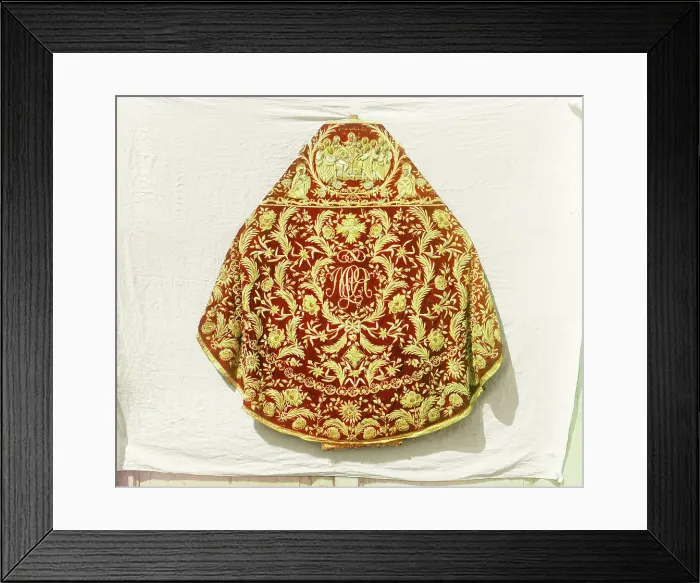 Framed Print : Phelonion [vestment]. From the time of Tsar Mikhail Feodorovich. In the vestry of the Assum... 1911 Creator: Sergey Mikhaylovich Prokudin-Gorsky