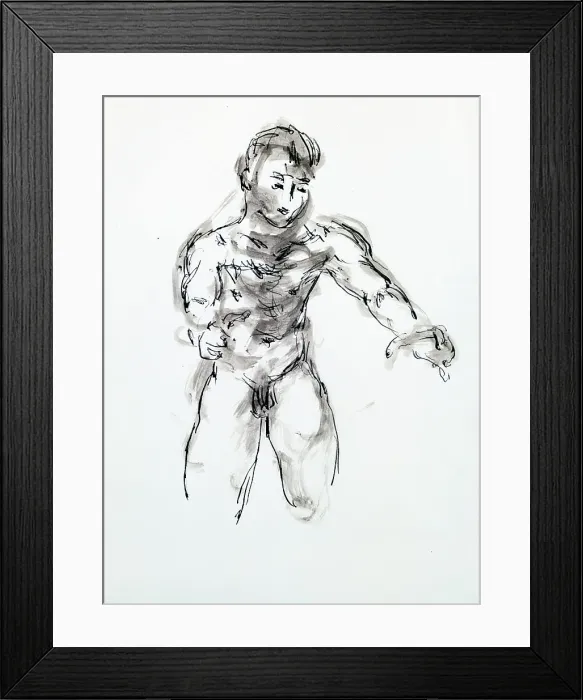 Framed Print : Naked Masculine, c1920. Creator: Francis Picabia Framed Print : Naked Masculine, c1920. Creator: Francis Picabia