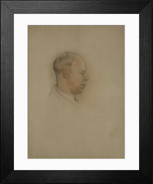 Framed Print : Portrait of the composer Sergei Prokofiev (1891-1953), 1934. Artist: Vysheslavtsev, Nikolai Nikolayevich (1890-1952) Framed Print : Portrait of the composer Sergei Prokofiev (1891-1953), 1934. Artist: Vysheslavtsev, Nikolai Nikolayevich (1890-1952)