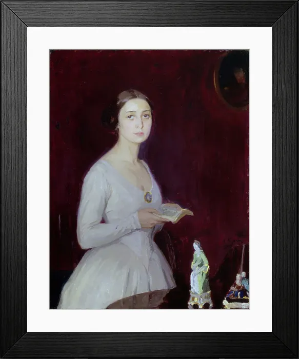 Framed Print : Portrait of the actress Nina Grigoryevna Kovalenskaya, 1913. Creator: Sorin, Saveli Abramovich (1878-1953) Framed Print : Portrait of the actress Nina Grigoryevna Kovalenskaya, 1913. Creator: Sorin, Saveli Abramovich (1878-1953)