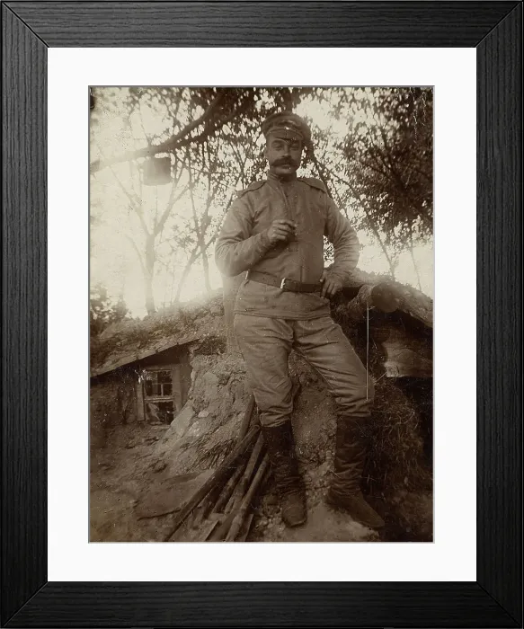 Framed Print : Churinov Georgy - Krasnoyarsk resident, participant in the First World War, 1916. Creator: Unknown Framed Print : Churinov Georgy - Krasnoyarsk resident, participant in the First World War, 1916. Creator: Unknown