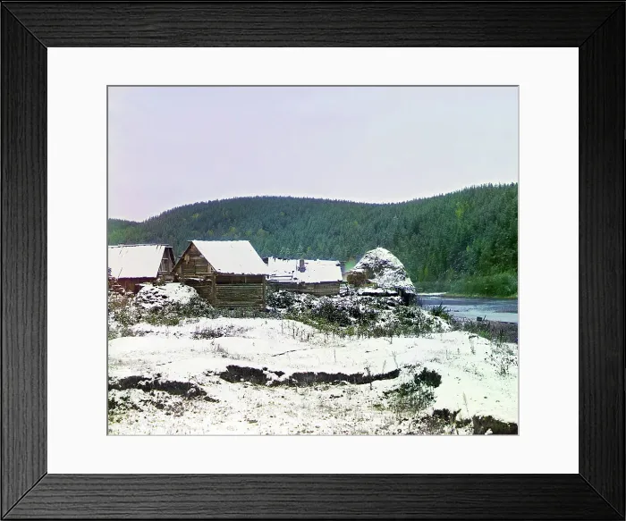 Framed Print : Near the Viazovaia Station of the Samara-Zlatoust Railway, September 12, 1909, 1910. Creator: Sergey Mikhaylovich Prokudin-Gorsky Framed Print : Near the Viazovaia Station of the Samara-Zlatoust Railway, September 12, 1909, 1910. Creator: Sergey Mikhaylovich Prokudin-Gorsky