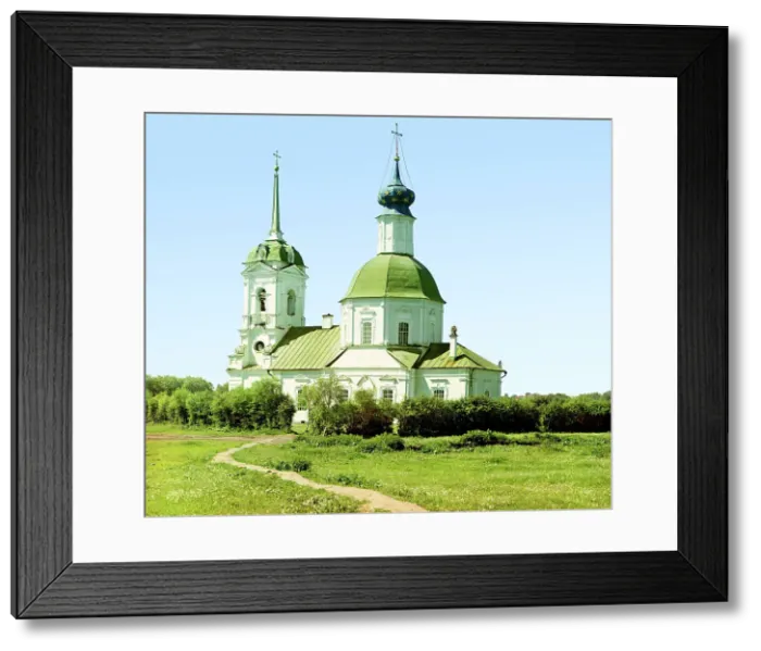 Framed Print : Pokrov Church in Sukharino, Korchevskoi County, Tver Province, 1910. Creator: Sergey Mikhaylovich Prokudin-Gorsky Framed Print : Pokrov Church in Sukharino, Korchevskoi County, Tver Province, 1910. Creator: Sergey Mikhaylovich Prokudin-Gorsky