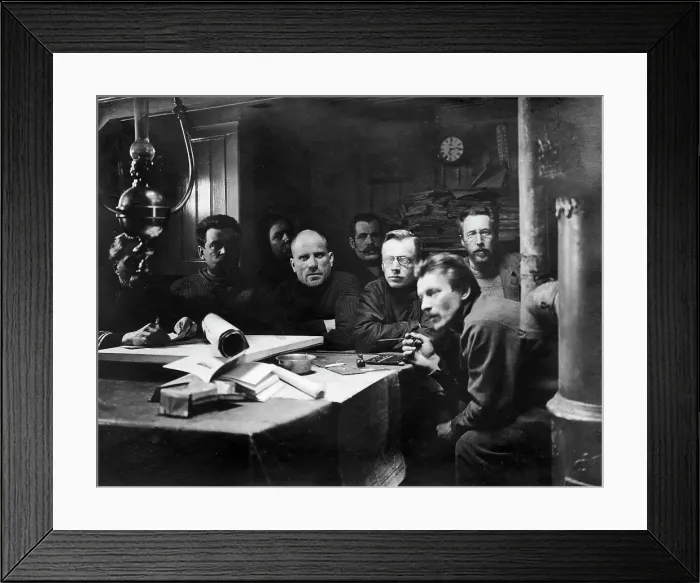 Framed Print : In the Mess-Room of the Ship Saint Martyr Foka, 1913. Creator: Unknown. In the Mess-Room of the Ship Saint Martyr Foka, 1913. Creator: Unknown