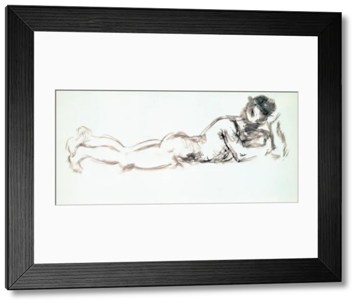 Framed Print : Woman Lying On Her Belly, c1920. Creator: Francis Picabia Framed Print : Woman Lying On Her Belly, c1920. Creator: Francis Picabia