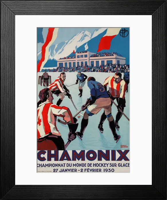 Framed Print : Chamonix Mont Blanc, 1930. Creator: Broders, Roger (1883-1953) Framed Print : Chamonix Mont Blanc, 1930. Creator: Broders, Roger (1883-1953)