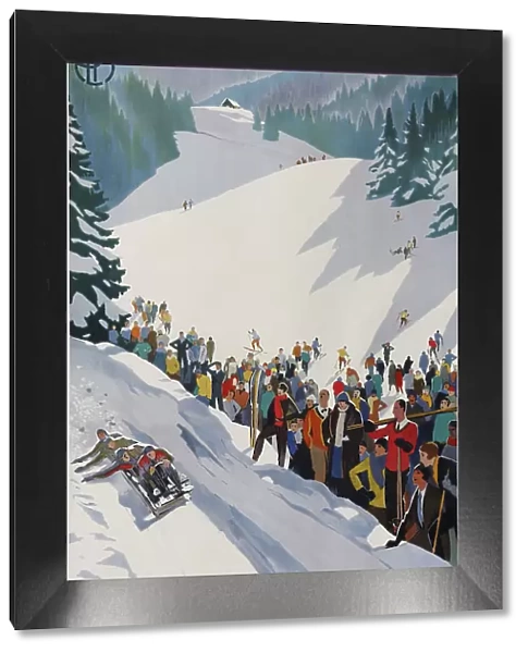 Les sports d'hiver à St Pierre de Chartreuse, 1930. Creator: Broders, Roger (1883-1953)
