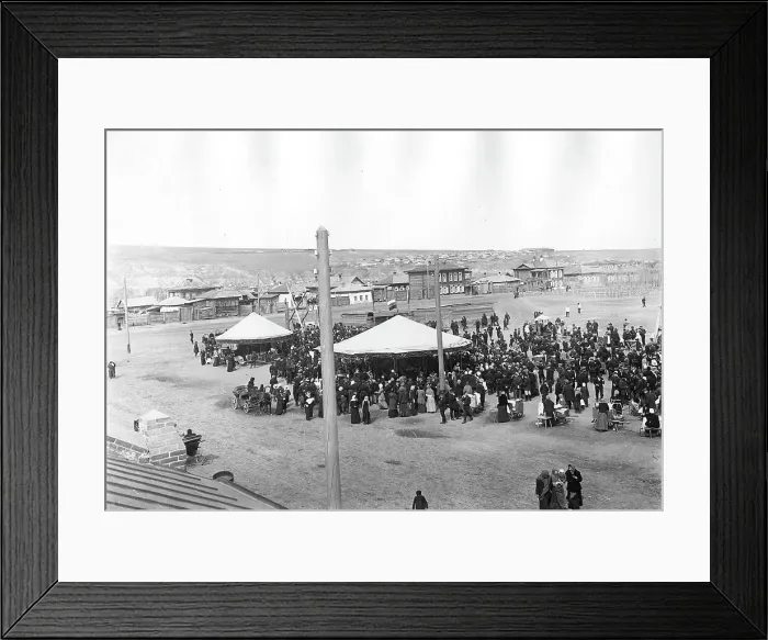 Framed Print : Carousels on Novobazarnaya Square, 1910-1919. Creator: N. A. Stavrovskii Framed Print : Carousels on Novobazarnaya Square, 1910-1919. Creator: N. A. Stavrovskii