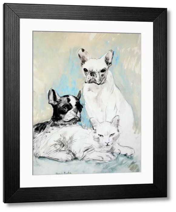 Framed Print : Dogs and Cats, c1920. Creator: Francis Picabia Framed Print : Dogs and Cats, c1920. Creator: Francis Picabia