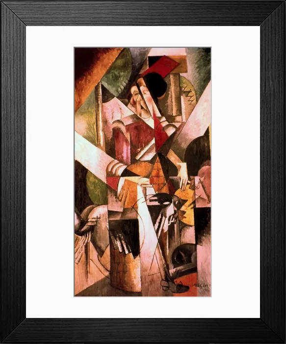 Framed Print : Woman with Animals, 1914. Creator: Albert Gleizes Framed Print : Woman with Animals, 1914. Creator: Albert Gleizes