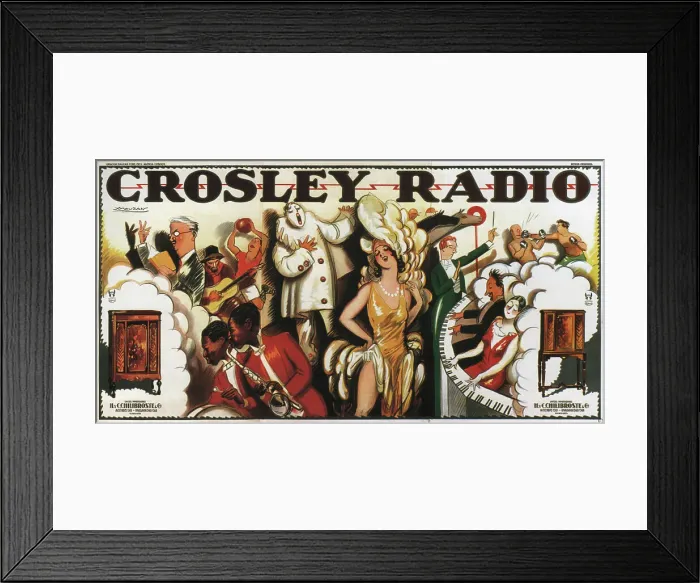 Framed Print : Crosley Radio, 1930. Creator: Mauzan, Achille (1883-1952) Framed Print : Crosley Radio, 1930. Creator: Mauzan, Achille (1883-1952)